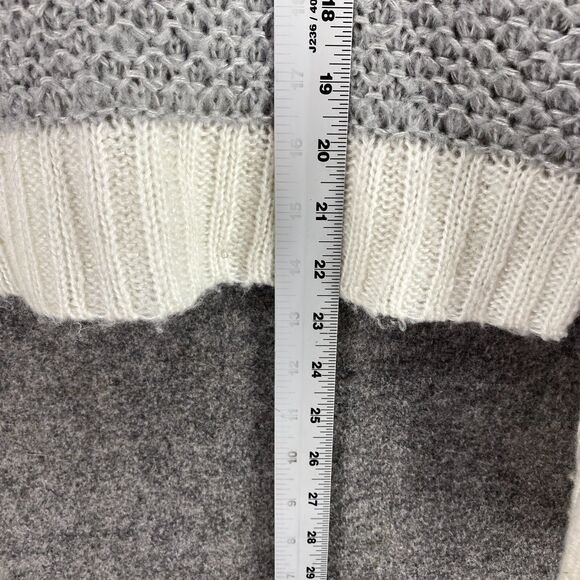 Aeropostale Sweater Pullover Women XL White Striped Knit Long Sleeve Casual - Picture 6 of 7